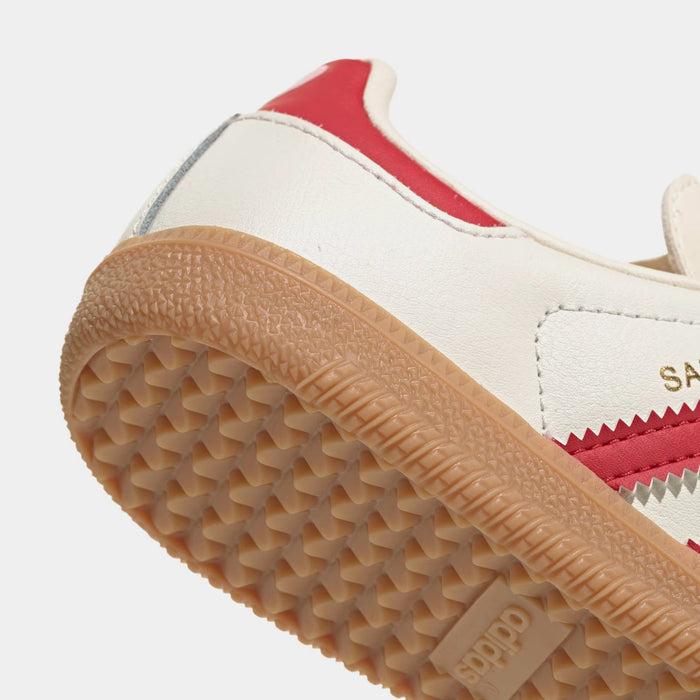Samba OG Valentines Day Preschool Lifestyle Shoes (Cream White/Better Scarlet/Gum)