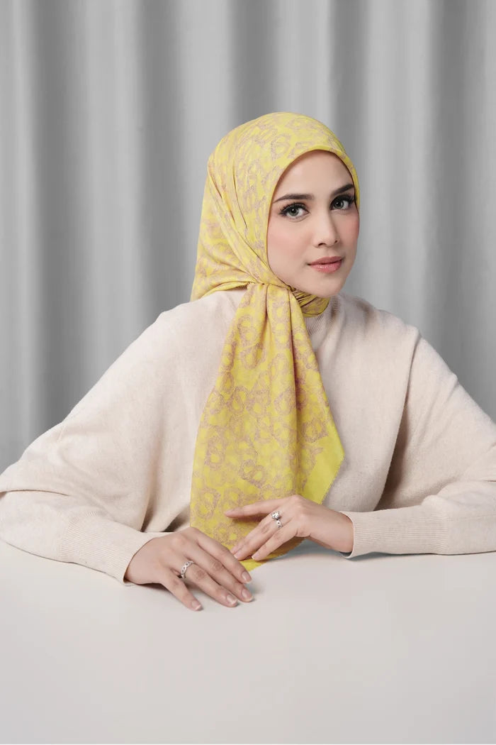samla de fleur scarf in acacia by buttonscarves