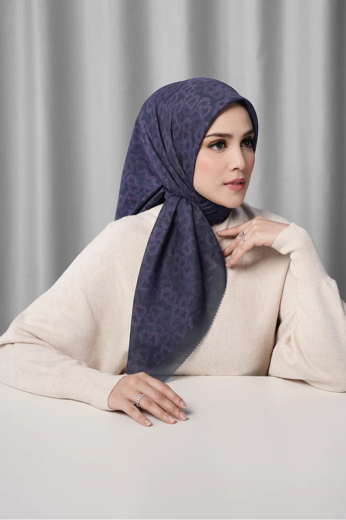 samle de fleur scarf in baritone blue by buttonscarves