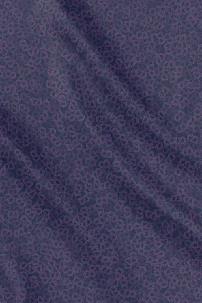 samle de fleur scarf in baritone blue by buttonscarves motifs detail