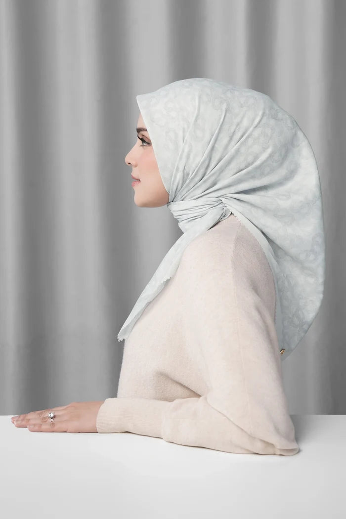 samla de fleur scarf in dawn by buttonscarves side view