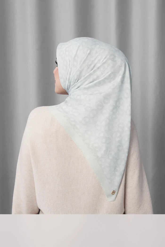 samla de fleur scarf in dawn by buttonscarves back view