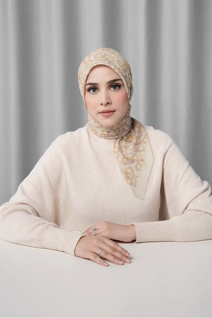 samla de fleur scarf in morn by buttonscarves front view