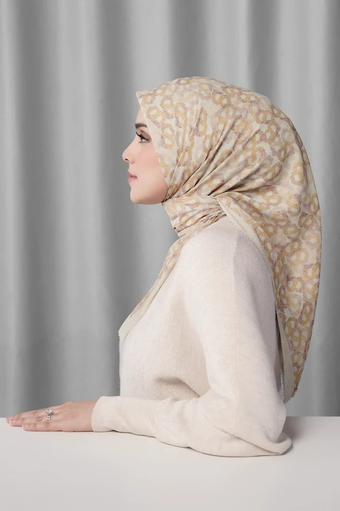 samla de fleur scarf in morn by buttonscarves side view