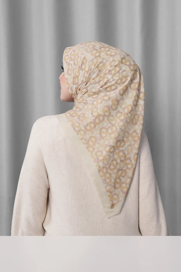 samla de fleur scarf in morn by buttonscarves back view
