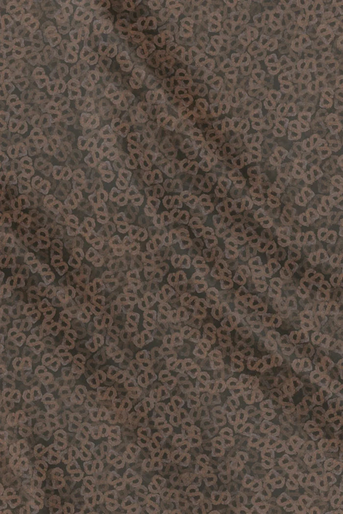 samla de fleur scarf in turkish coffee by buttonscarves motifs detail