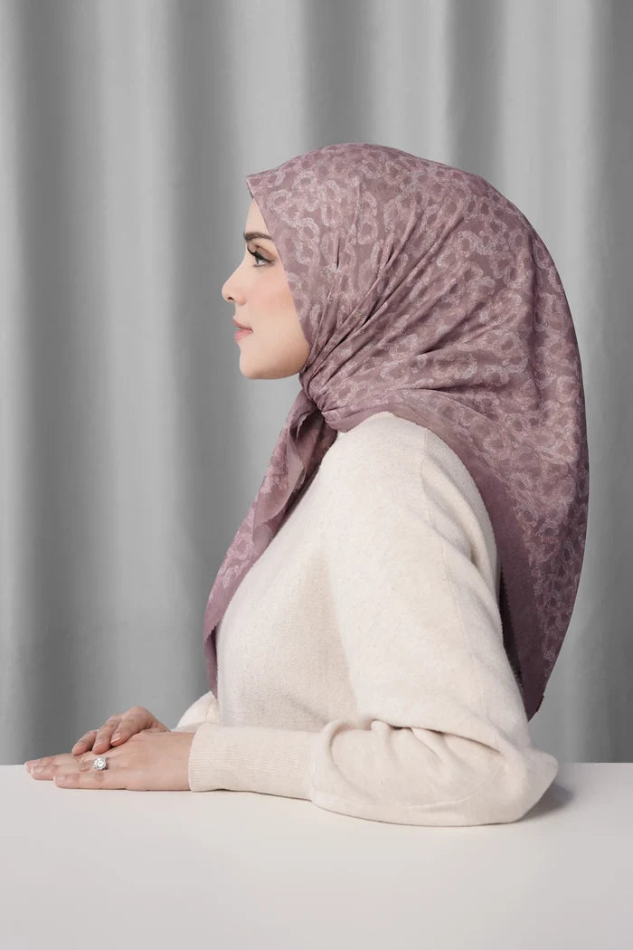 samla de fleur scarf in twilight mauve by buttonscarves side view