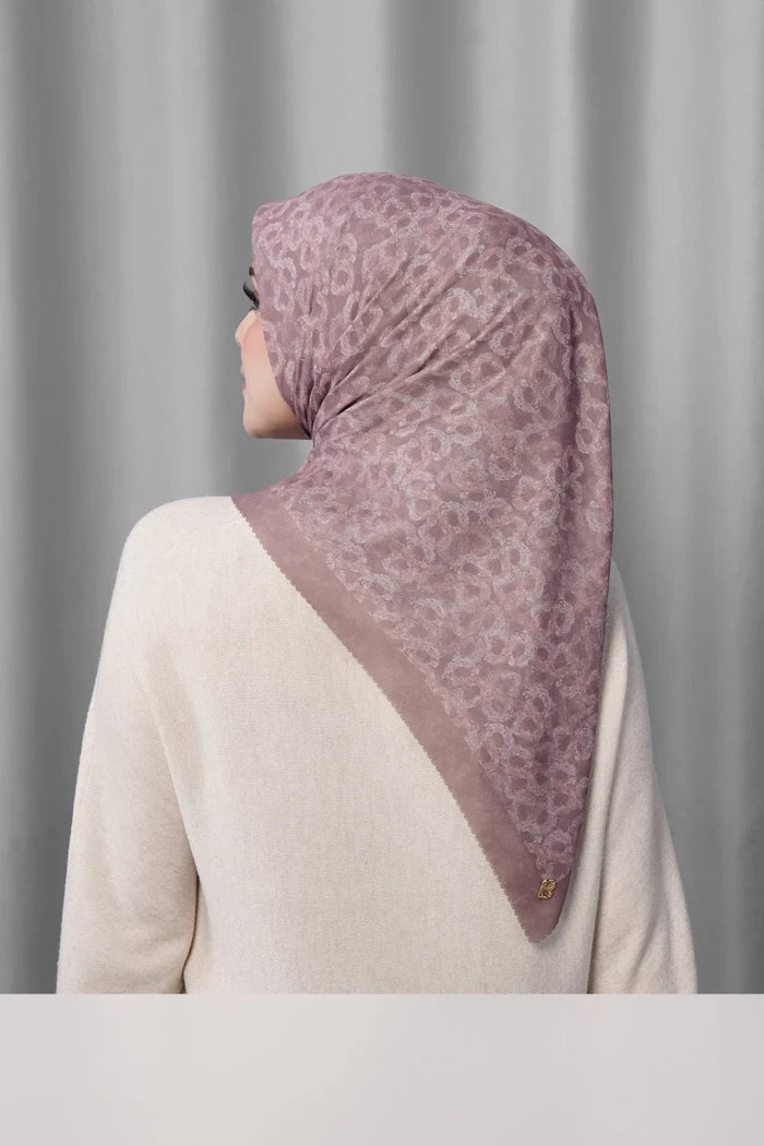 samla de fleur scarf in twilight mauve by buttonscarves back view