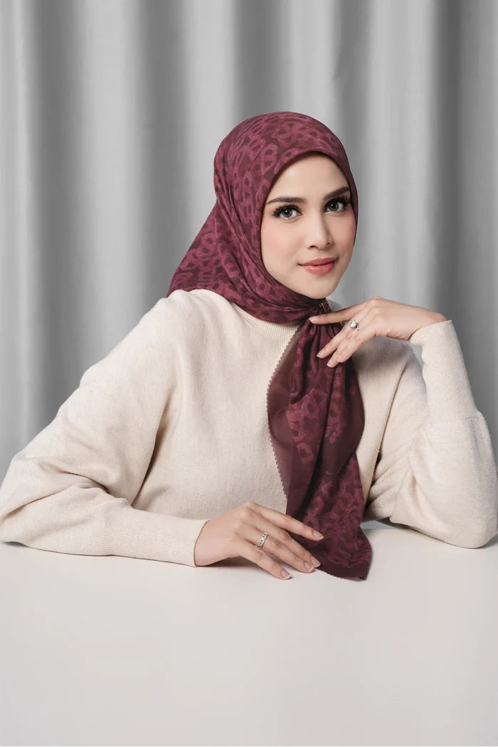 samla de fleur scarf in vineyard by buttonscarves front view