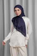 Samla de Fleur Tie Back Square - Baritone Blue