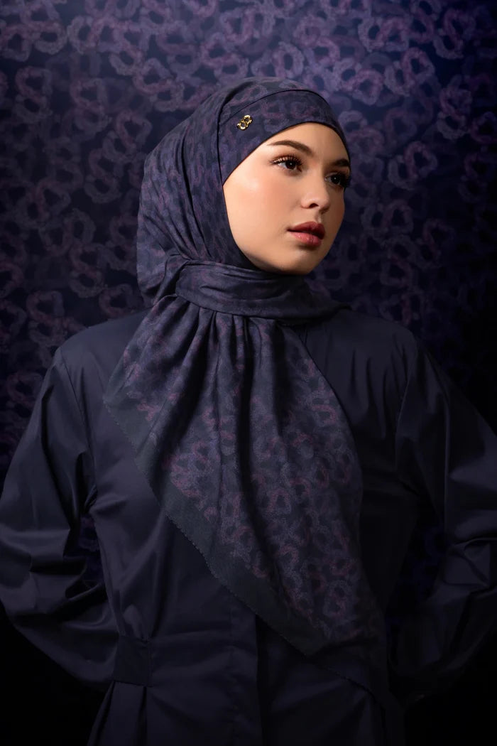 Samla de Fleur Tie Back Square - Baritone Blue