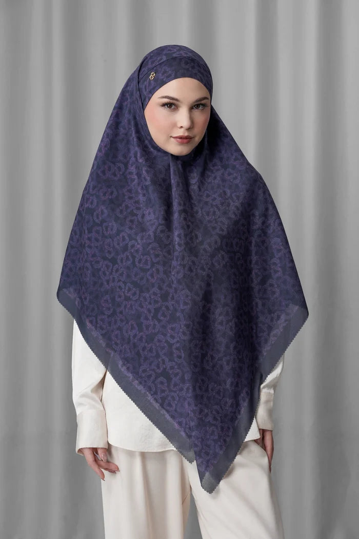 Samla de Fleur Tie Back Square - Baritone Blue