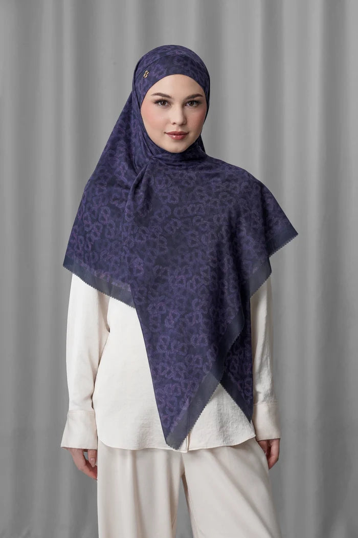 Samla de Fleur Tie Back Square - Baritone Blue