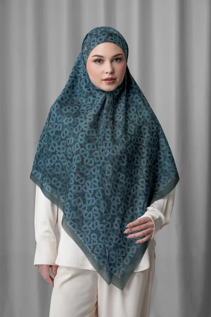samla de fleur tie back square scarf in blueberry by buttonscarves style look