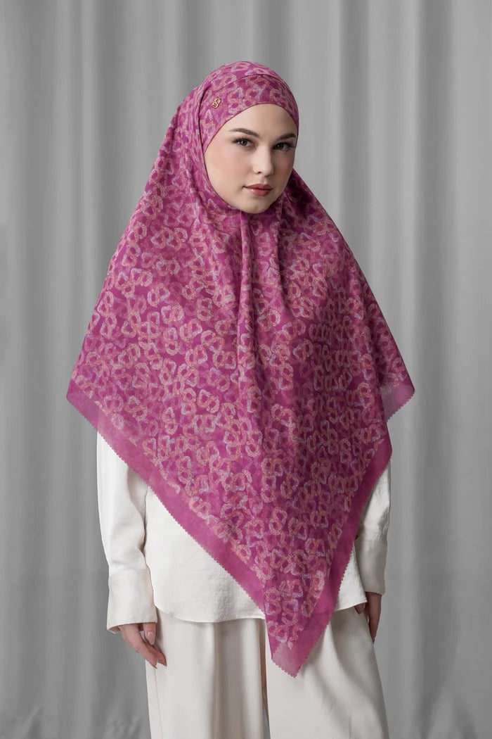 Samla de Fleur Tie Back Square - Boysenberry
