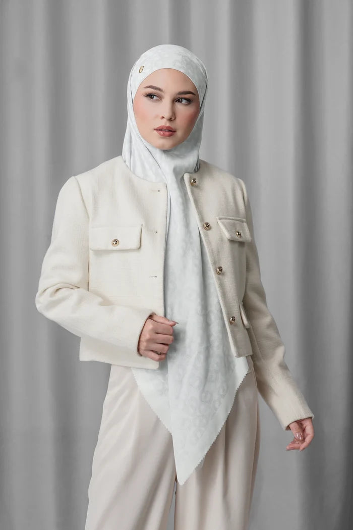 samla de fleur tie back square scarf in dawn by buttonscarves