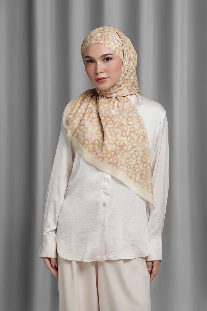 samla de fleur tie back square scarf in morn by buttonscarves style look