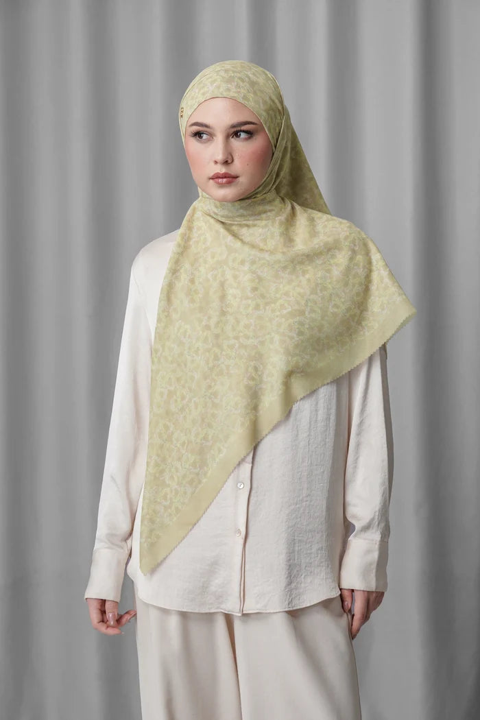 Samla de Fleur Tie Back Square - Pale Khaki