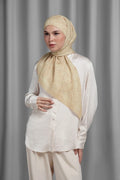 samla de fleur tie back square scarf in sand by buttonscarves style look