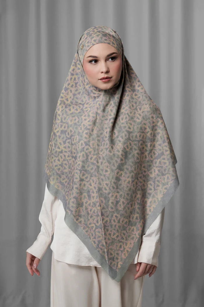 Samla de Fleur Tie Back Square - Smoked Pearl