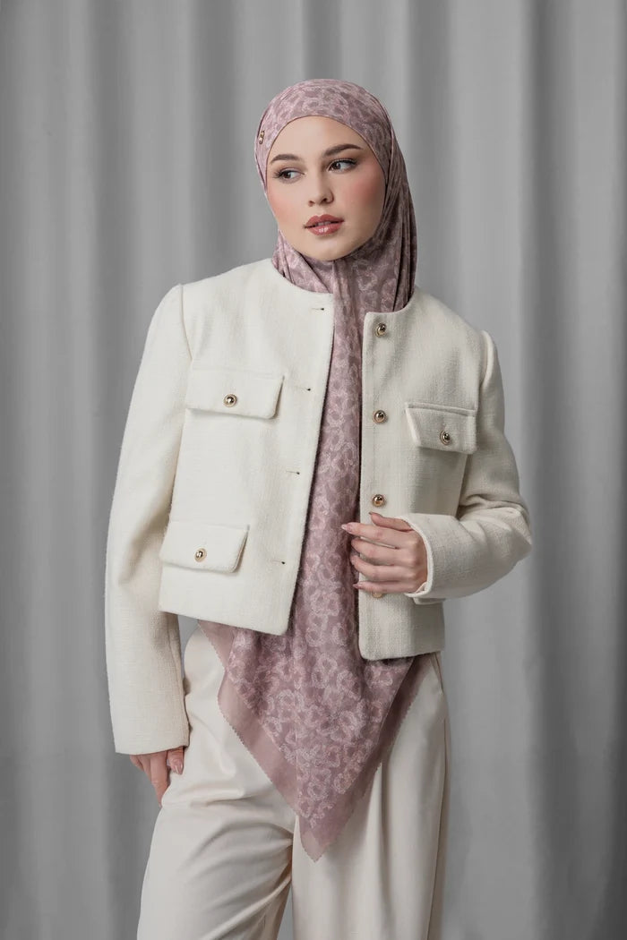 Samla de Fleur Tie Back Square - Twilight Mauve