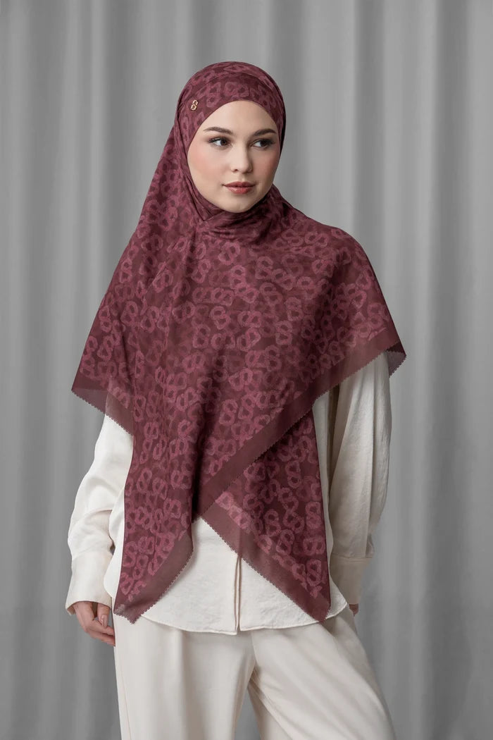 samla de fleur tie back square scarf in vineyard by buttonscarves