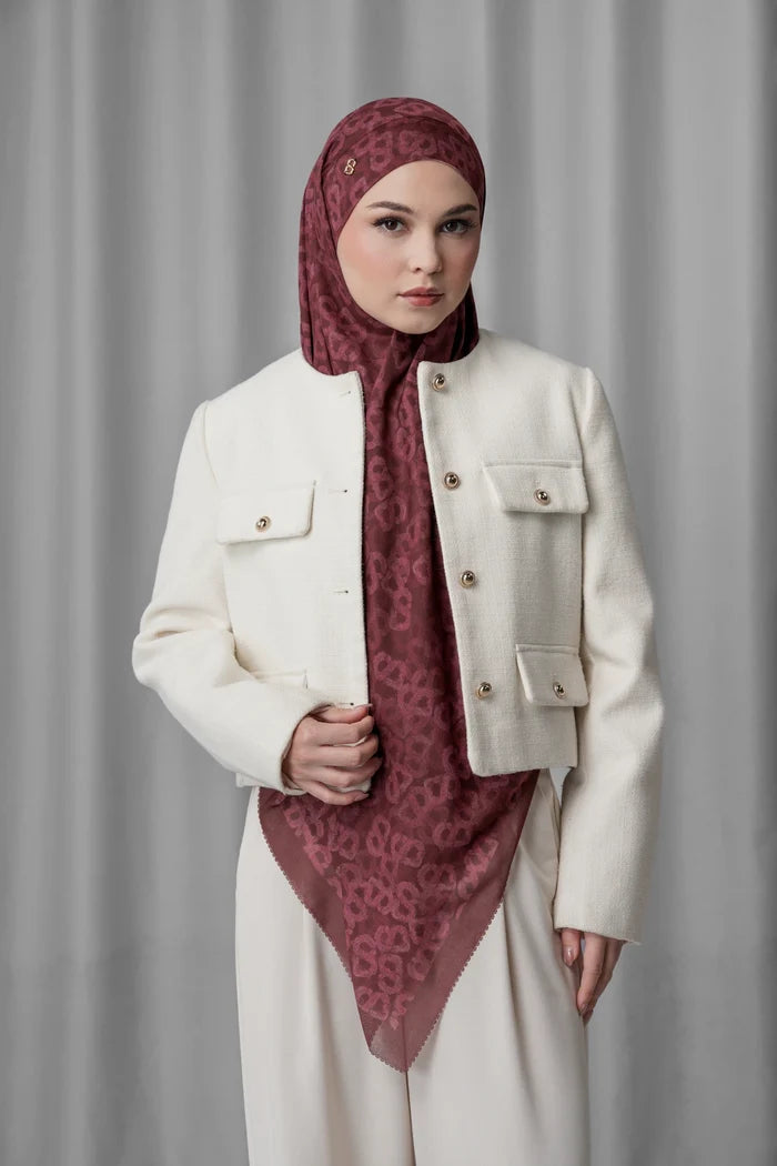 samla de fleur tie back square scarf in vineyard by buttonscarves style look