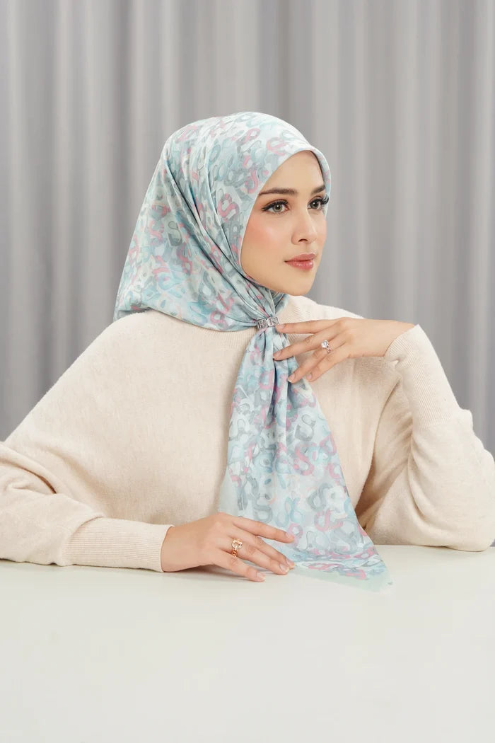 samla multicolor square scarf in bit of blue by buttonscarves