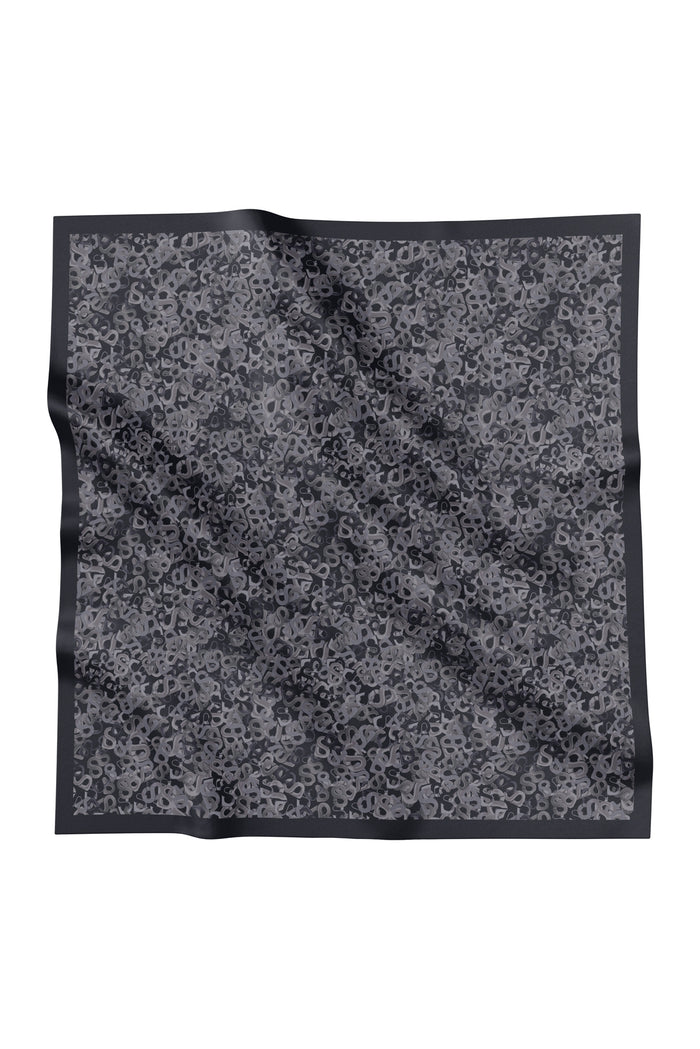 samla multicolor square scarf in charcoal by buttonscarves