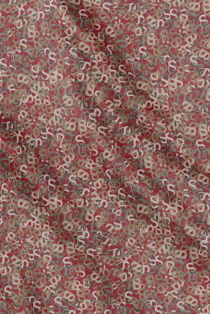 samla multicolor square scarf in cherry by buttonscarves pattern detail