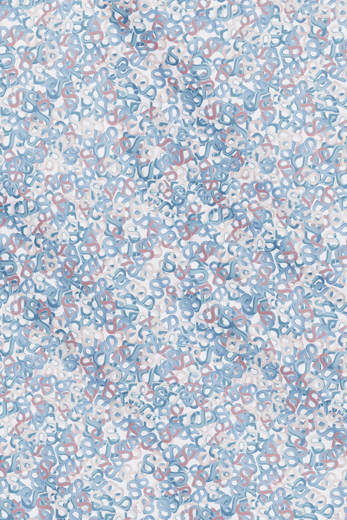 samla multicolor square scarf in cloudy blue by buttonscarves pattern detail