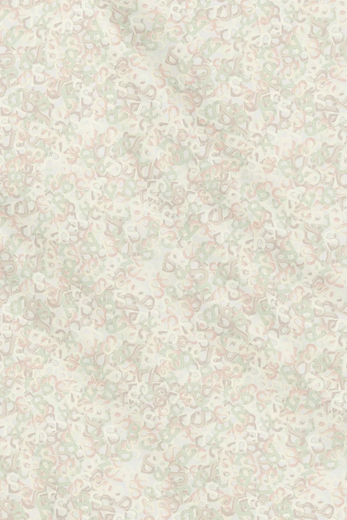 samla multicolor square scarf in coconut milk by buttonscarves pattern detail