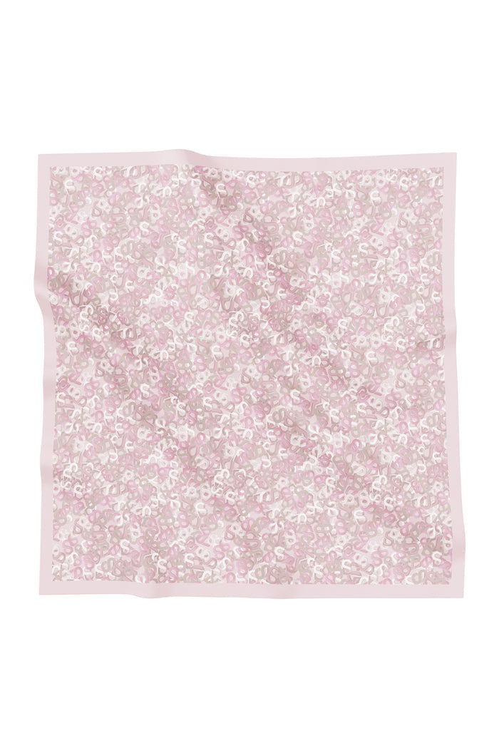 samla multicolor square scarf in guava by buttonscarves