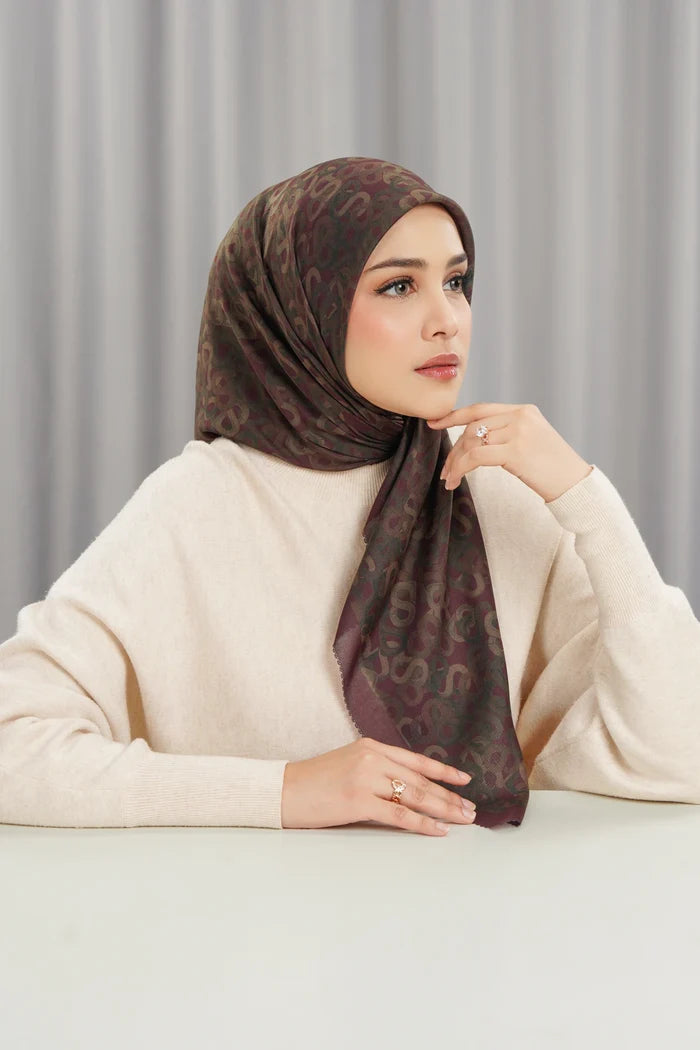 samla multicolor square scarf in java by buttonscarves