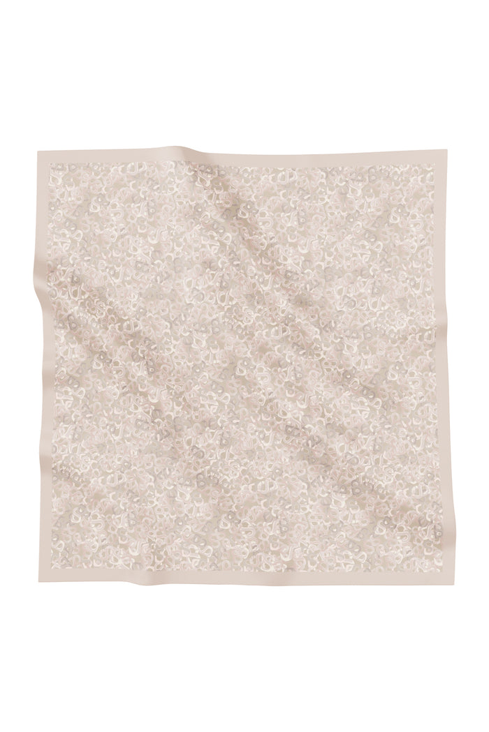 samla multicolor square scarf in milk tea by buttonscarves