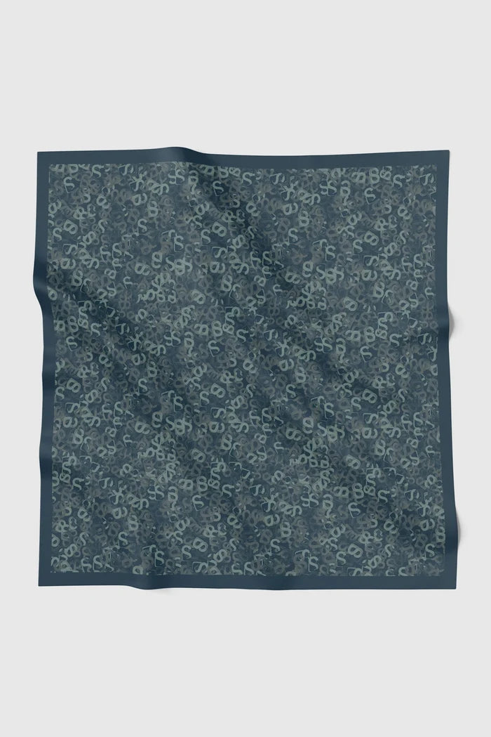 samla multicolor square scarf in oceana by buttonscarves