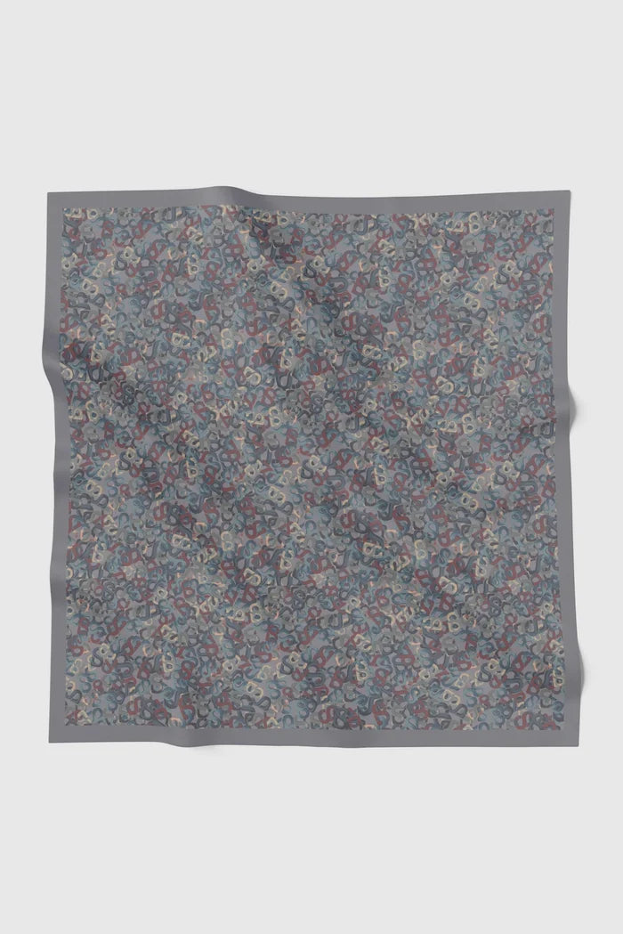 samla multicolor square scarf in shale by buttonscarves