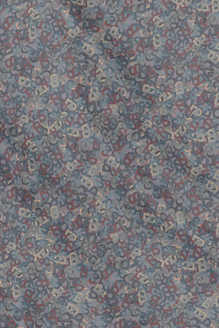 samla multicolor square scarf in shale by buttonscarves pattern detail