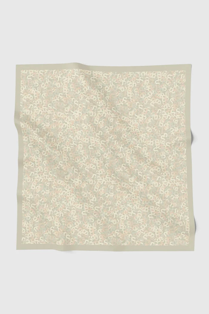 samla multicolor square scarf in wood ash by buttonscarves