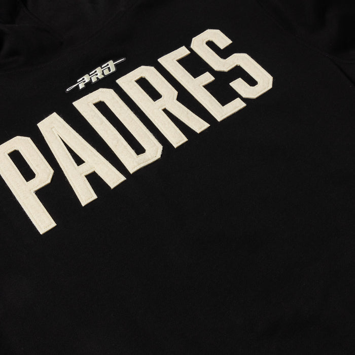 San Diego Padres Originals Fleece Pullover Mens Hoodie (Black/White)