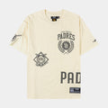 San Diego Padres Street Team Drop Shoulder Mens Short Sleeve Shirt (Beige/Gray)