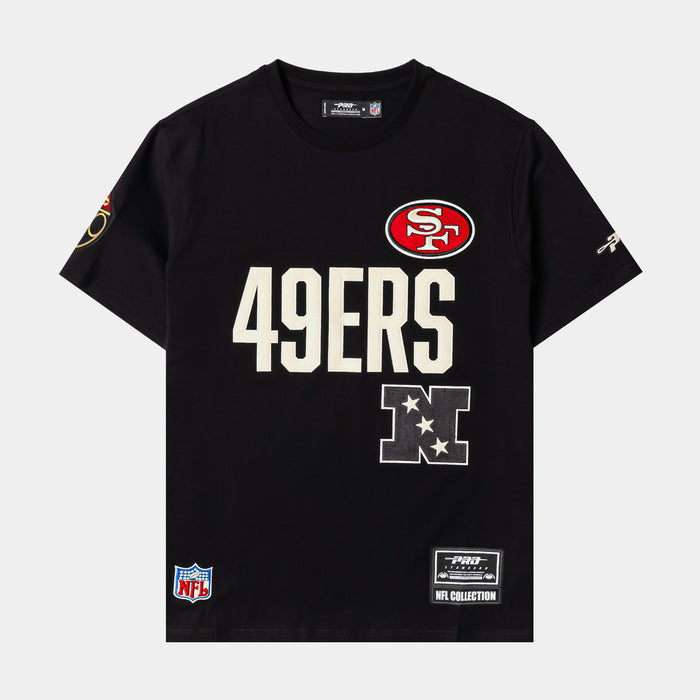 San Francisco 49ers Original Mens Short Sleeve Shirt (Black/White)