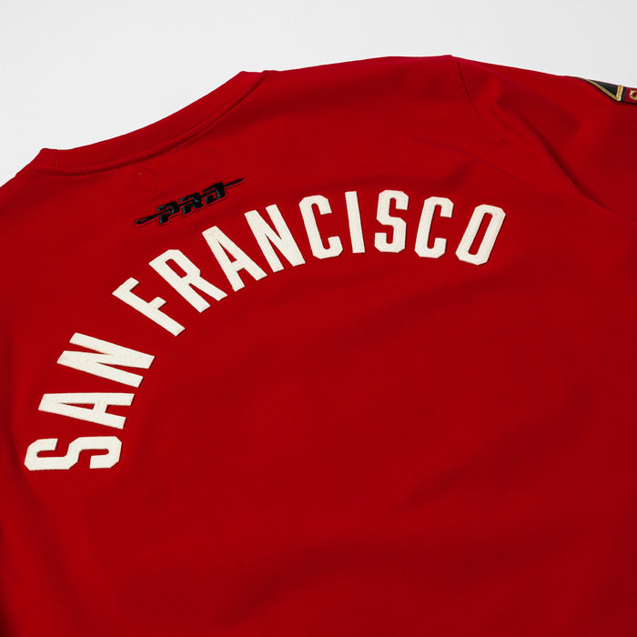 San Francisco 49ers Original Mens Short Sleeve Shirt (Red/White)