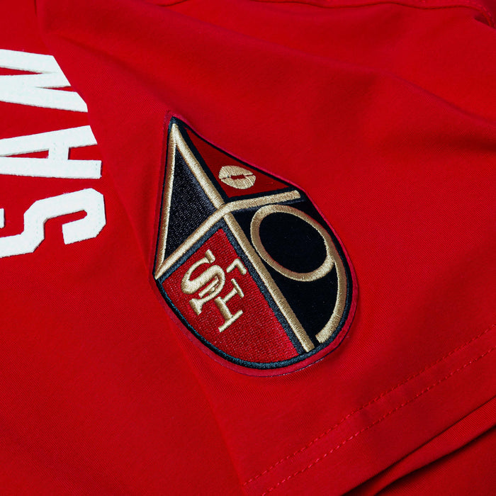 San Francisco 49ers Original Mens Short Sleeve Shirt (Red/White)