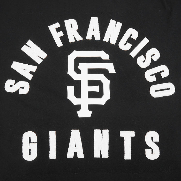 San Francisco Giants All Pro Drop Shoulder Mens Short Sleeve Shirt (Black/White)