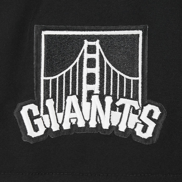 San Francisco Giants All Pro Drop Shoulder Mens Short Sleeve Shirt (Black/White)