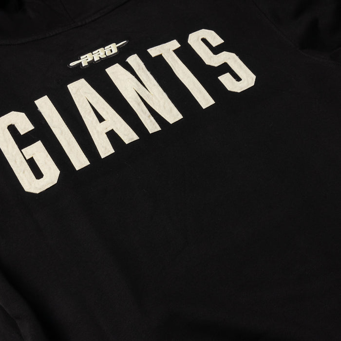 San Francisco Giants Originals Fleece Pullover Mens Hoodie (Black/White)