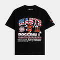 San Francisco Giants Victory Drop Shoulder Mens Short Sleeve Shirt (Black/Red)