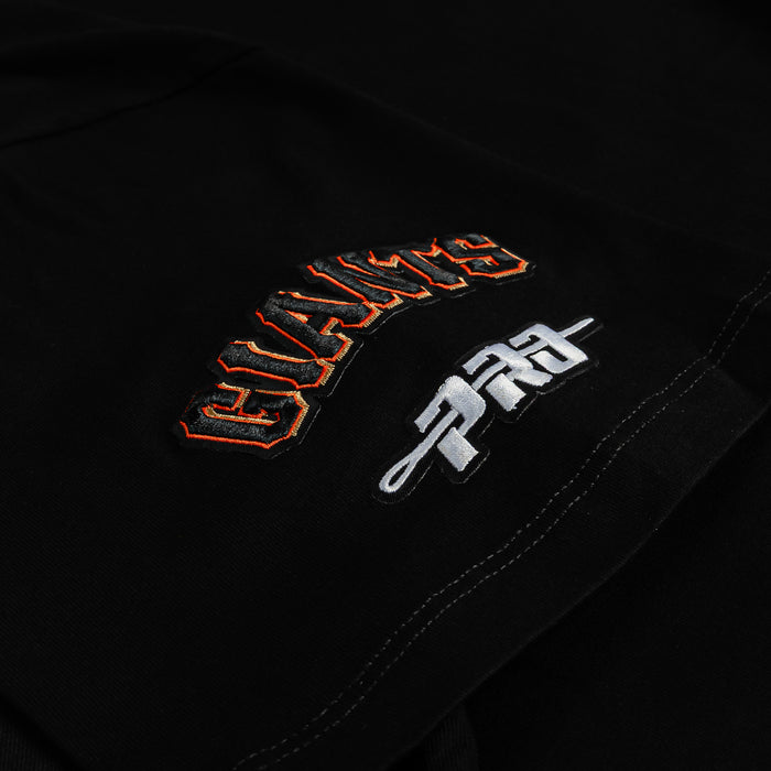 San Francisco Giants Victory Drop Shoulder Mens Short Sleeve Shirt (Black/Red)