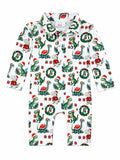 Santa Saurus L/S Polo One-Piece-Mila & Rose ®